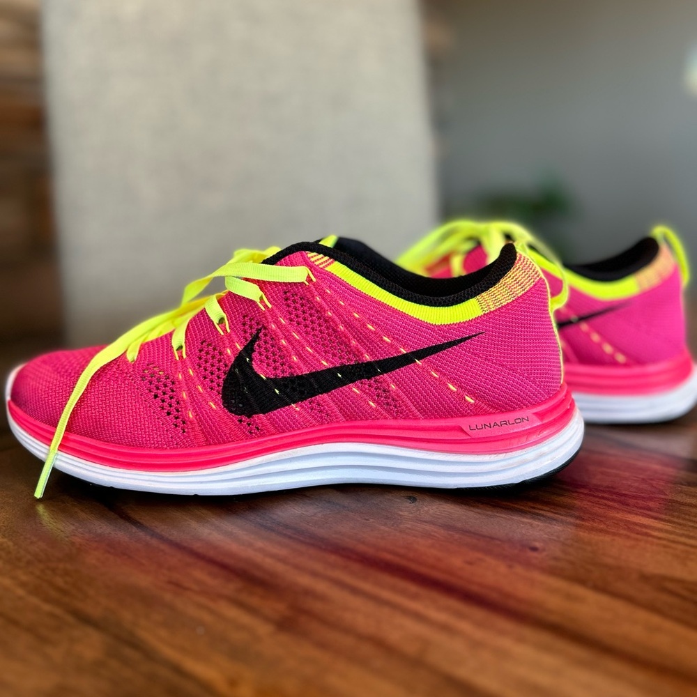 Nike Flyknit one. Size 8.5 women’s in electric pink